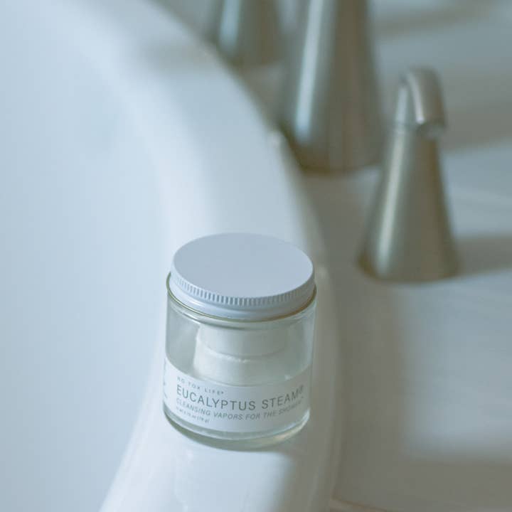 No Tox Life - Wholesale Aromatherapy Inhaler - EUCALYPTUS STEAM® Cleansing Vapors for the Shower® Mini Jar - No Tox Life