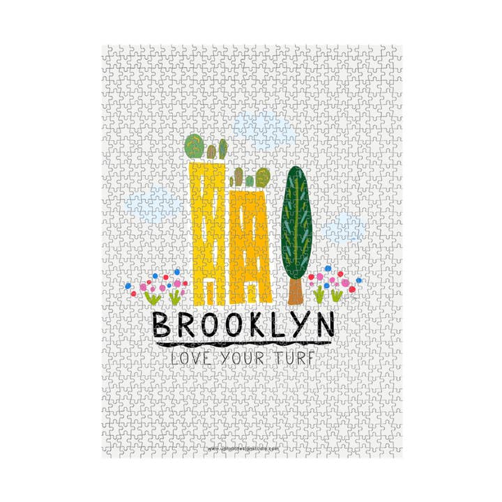 „Brooklyn - Turf“ genanvendt lodret puslespil (1000 stykker) for engroshandel hos UpRoot Design Studio