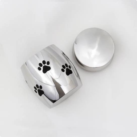 Anavia - Wholesale Urn - Paw Print Mini Urn Stainless Steel Memorial Ashes Holder6