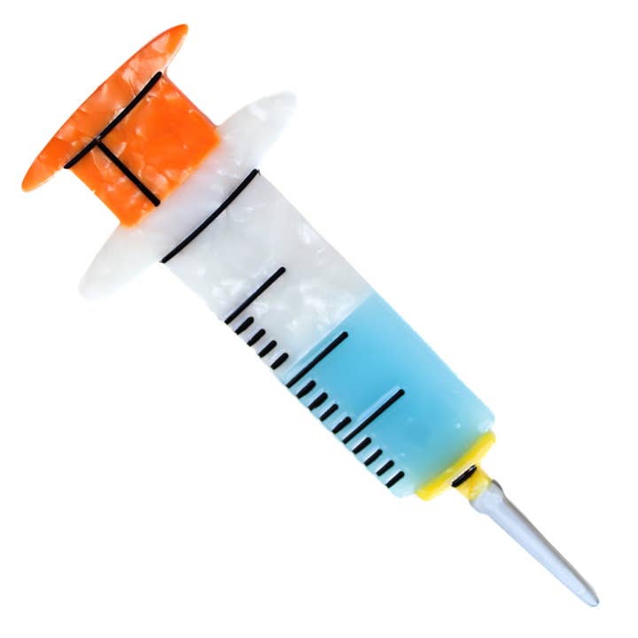 Syringe Hair Clip for wholesale by COLETTE BERNARD