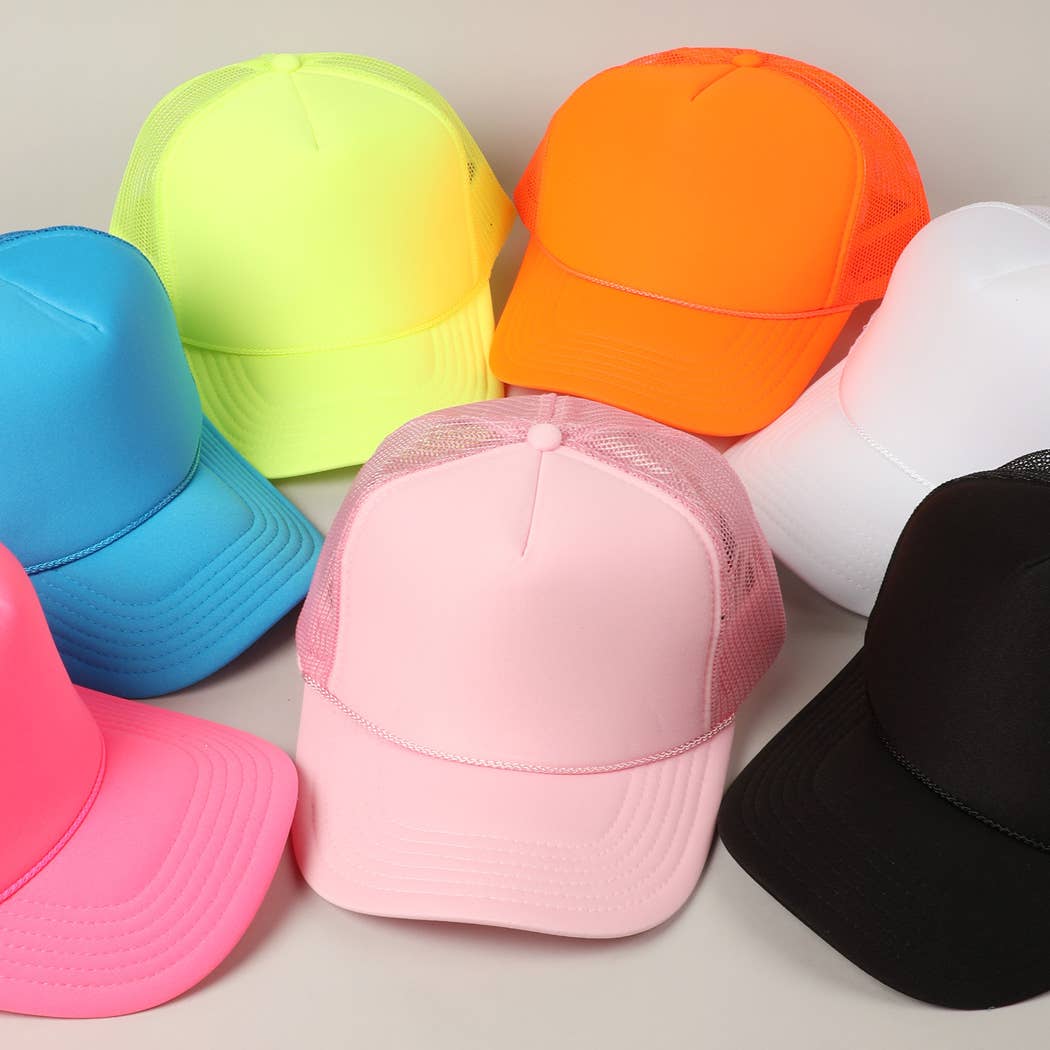 Fashion City - Wholesale Trucker Hat - Unisex - Solid Color OTTO 5-Panel Foam Mesh Back Trucker Hat68