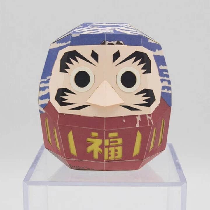 「FUNJI」In Japan - Wholesale DIY Craft Kit - Ukiyo-e Paper Craft Kit – Daruma & Mt. Fuji | KAKUKAKU Japan1