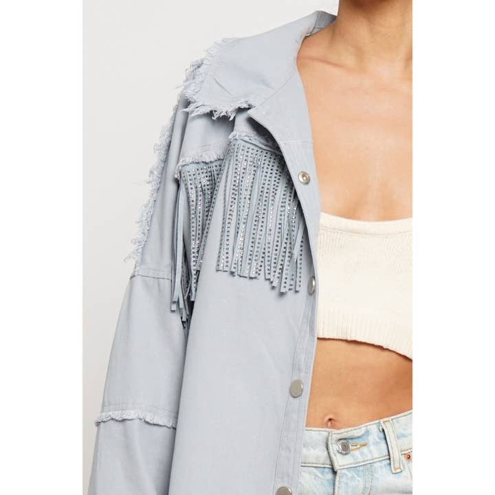 Sans Souci – Engroshandel Denimjakke - Dame – FRYNSET DENIM JAKKE3