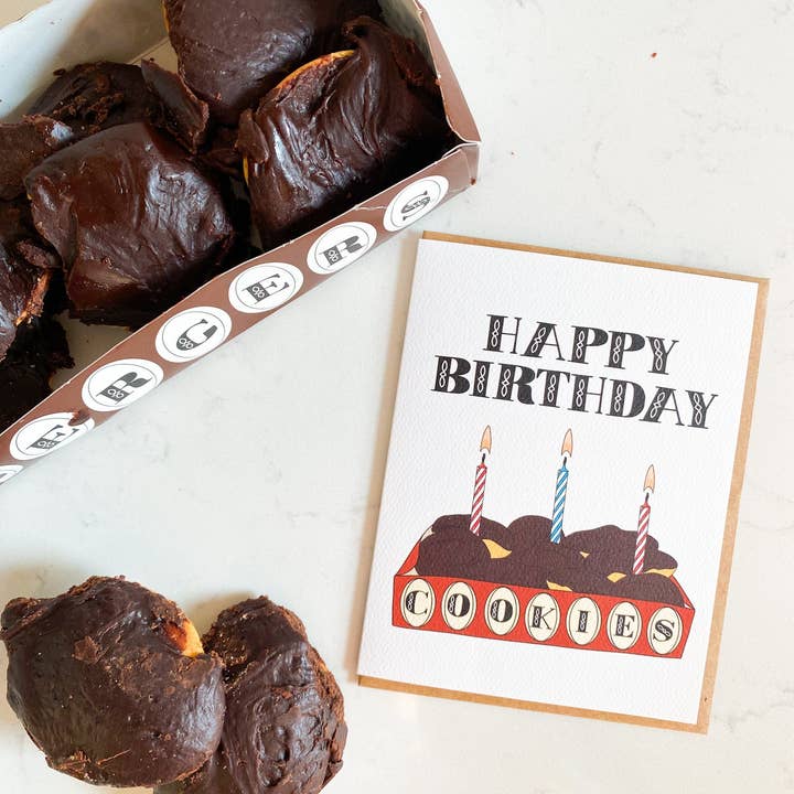 Baltimore Cookie fødselsdagskort for engroshandel hos Dellwood Designs