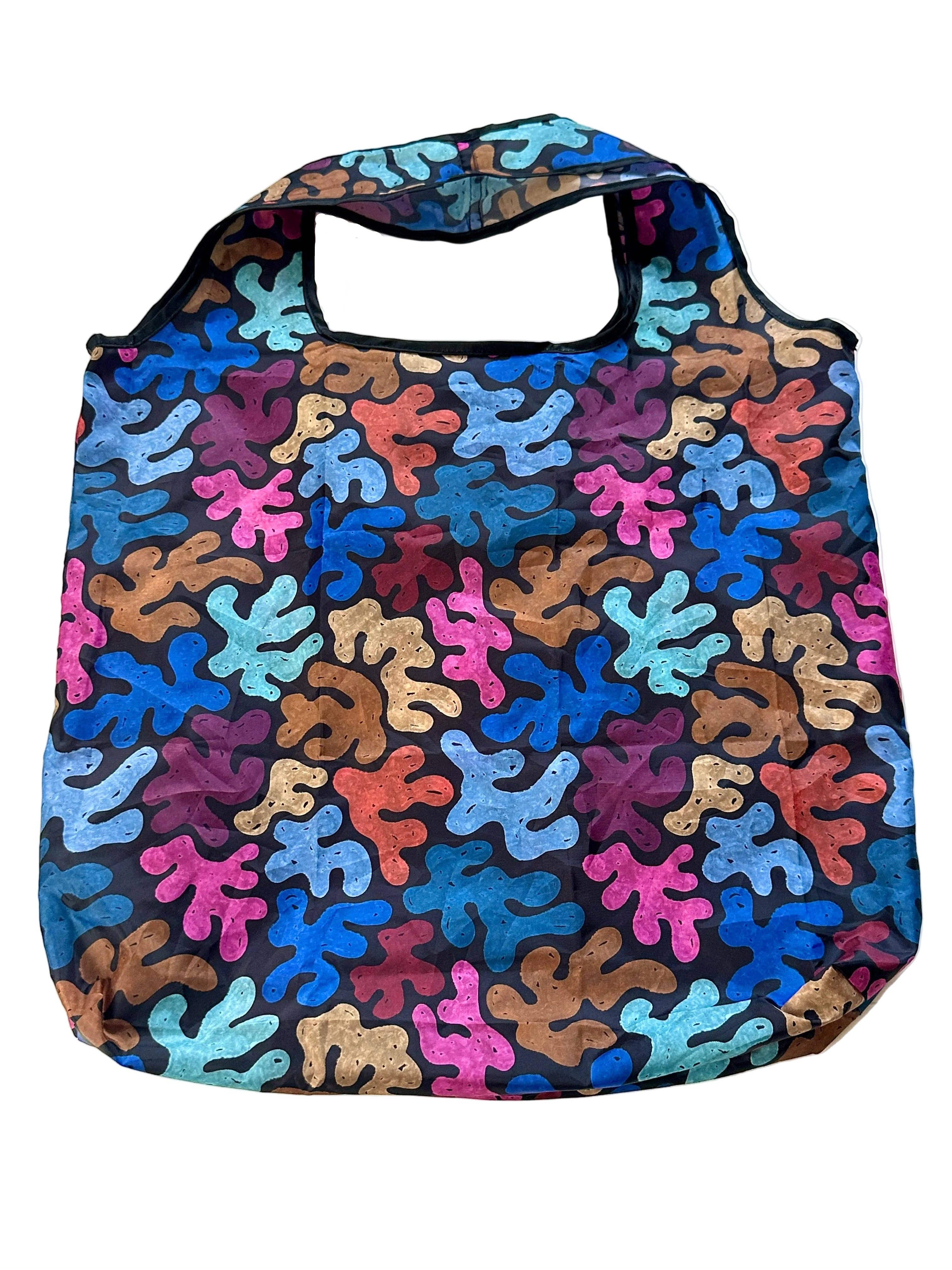 liadelyonart - Wholesale Grocery/Shopping Bag - Colorful Coral Reusable Tote Bag5