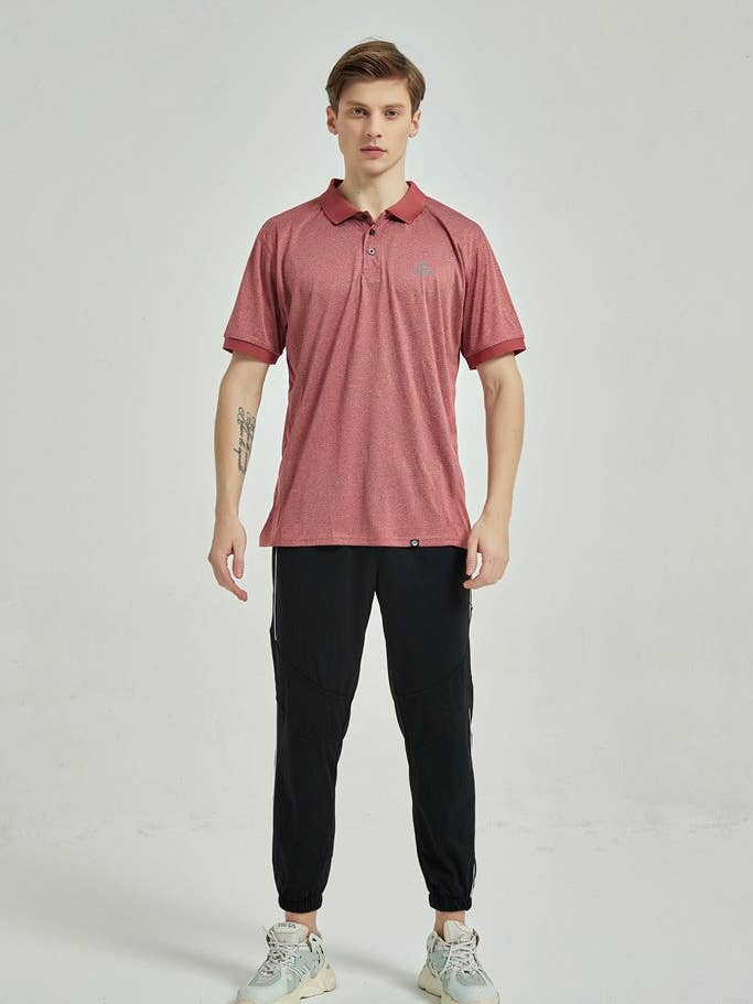 Polo T-shirt Homme Dry Fit H Rouge pour la vente par Neyo