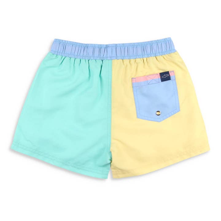 Shrimp and Grits Kids - Wholesale Swim Shorts - Kids - Boys Boardies - Colorblock