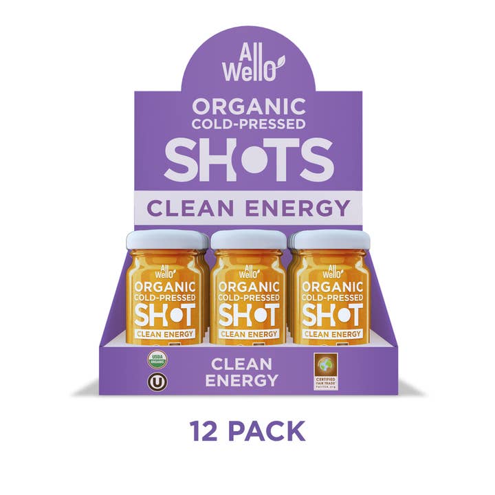 AllWellO - Wholesale Wellness Juice/Tonic - Organic Cold-Pressed Clean Energy Shot With Ginseng