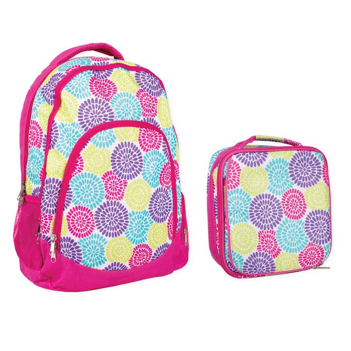 Flower Power Backpack & Lunchbag Set for wholesale by Dicksons