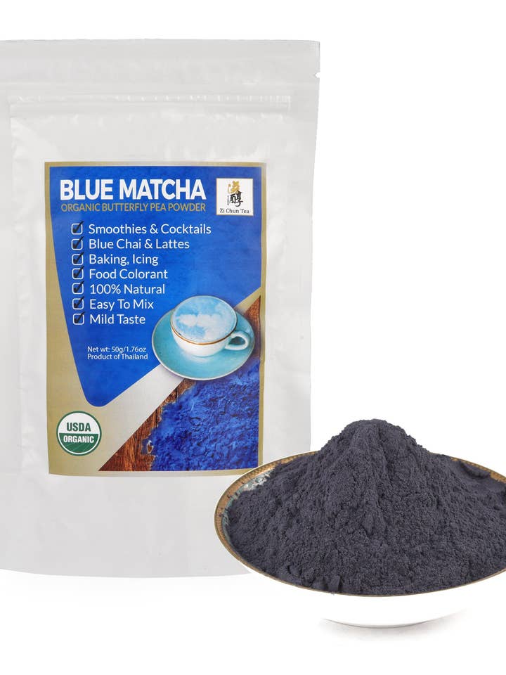 Organic Blue Matcha - Butterfly Pea Flower Powder for wholesale by Zi Chun Teas