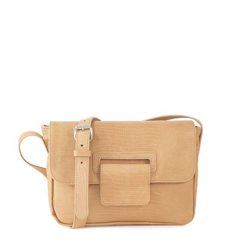 C Oui - Wholesale Shoulder Bag - Women's - Python print leather shoulder bag Beige MIAMI 540