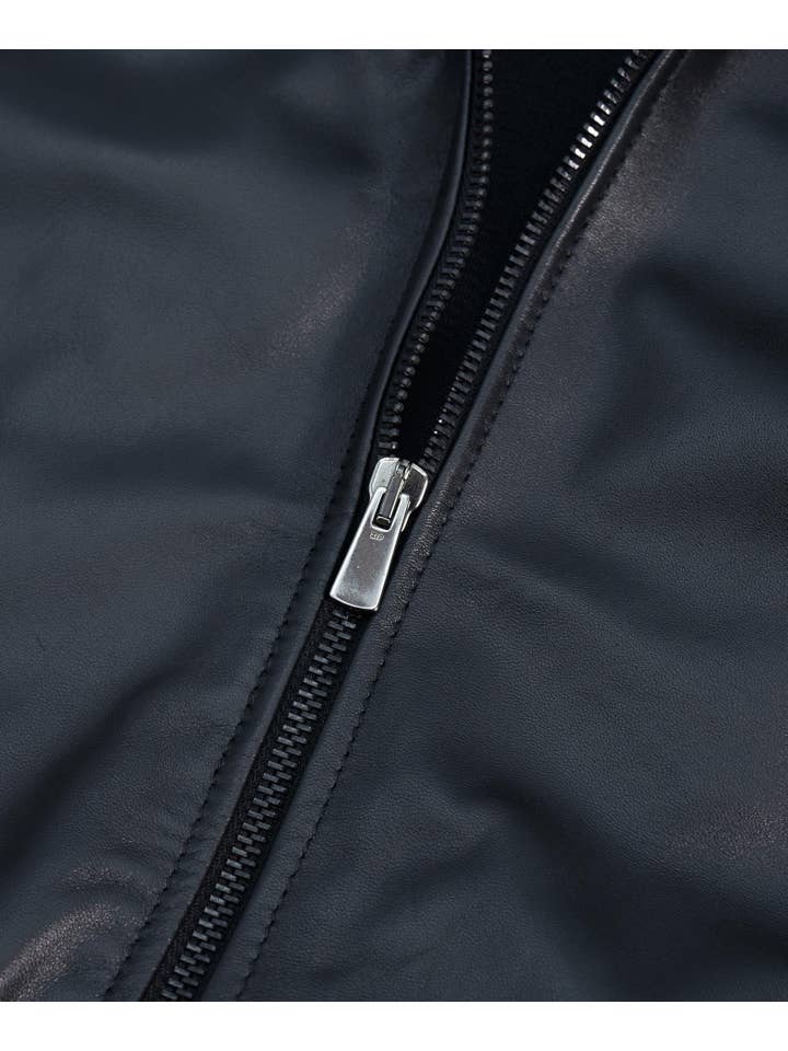 Sable Blouson aviateur en cuir véritable pour femme Baku en vente sur Faire2