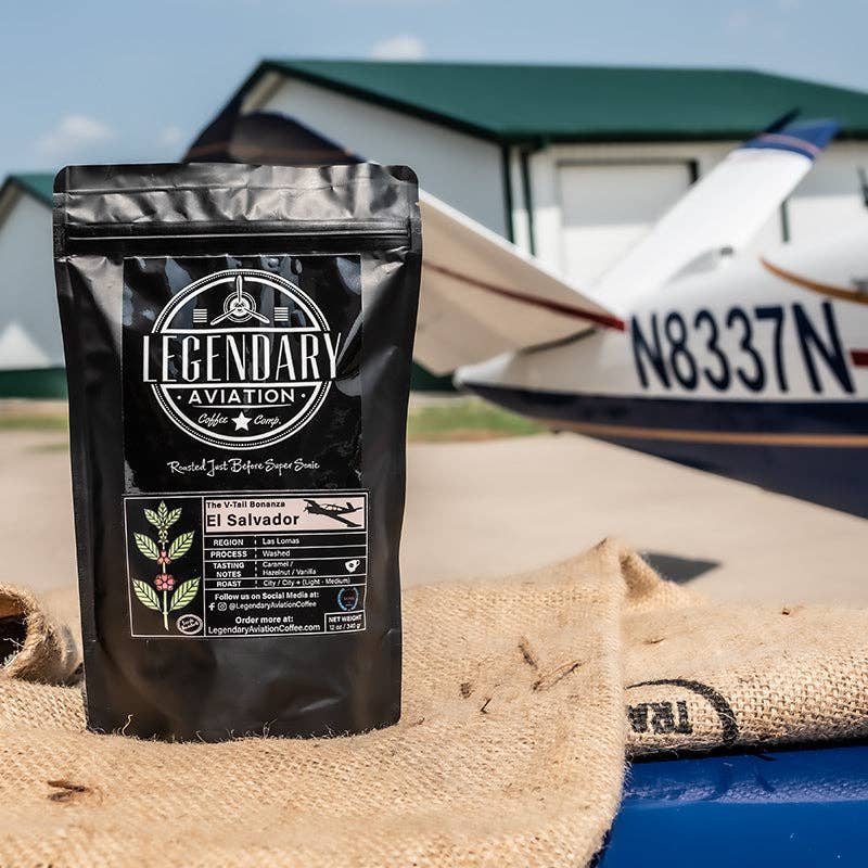 Legendary Aviation Coffee Company - Wholesale Coffee Beans - V-Tail Bonanza | El Salvador - Best Seller4