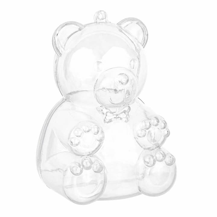 Bear Shaped Acrylic Candy Boxes 9 Pack 2.83"X1.18"X4.33" for wholesale by Hammont