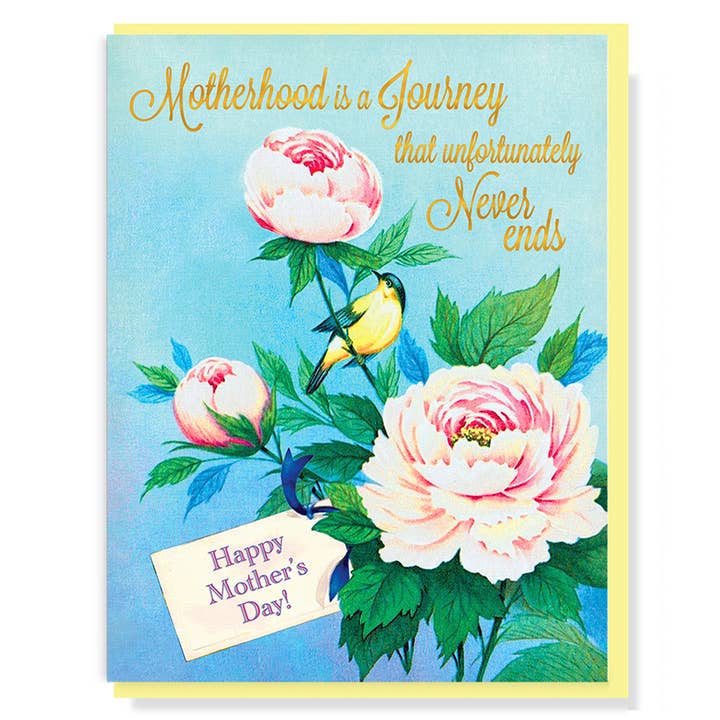 Mutterschaft ist eine Reise, die niemals endet Muttertagskarte für den Großhandel von Smitten Kitten