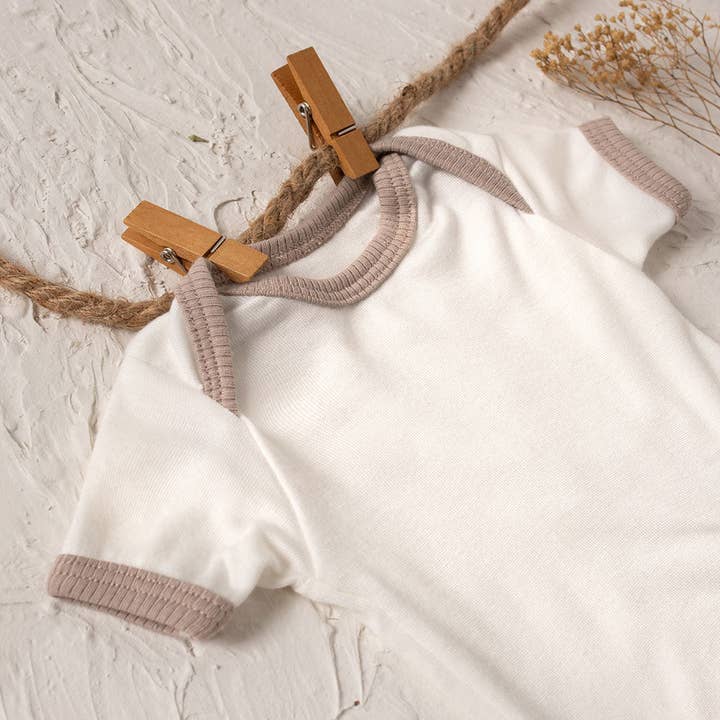 Ivory Rose and Pink Spaghetti Strap Modal Onesie 3 Pack Girls for wholesale on Faire3