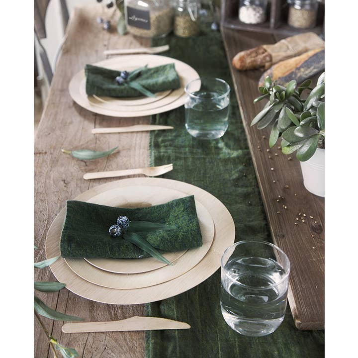 Fiorirà un giardino - Wholesale Dinner plate - Natural Biodegradable Bamboo Plate D17.5 Cm4