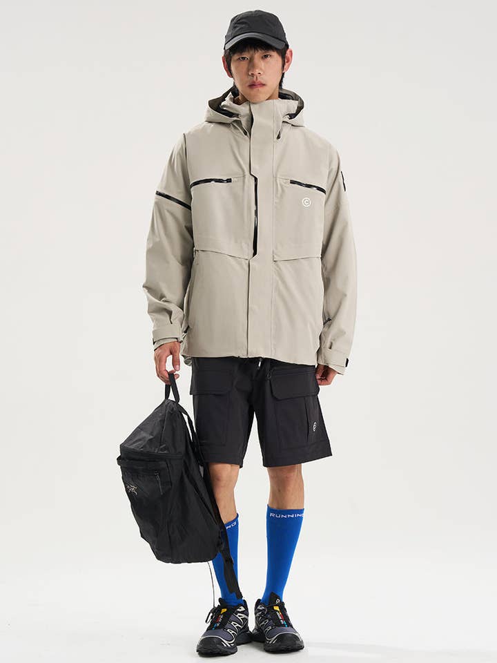 Casaco Corta-Vento Unissexo Floresta por atacado de CAPELIN CREW