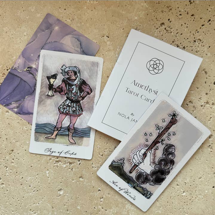 NOLA JAMES - Wholesale Tarot Cards - Amethyst Tarot Cards- Based on Rider Waite Tarot 3