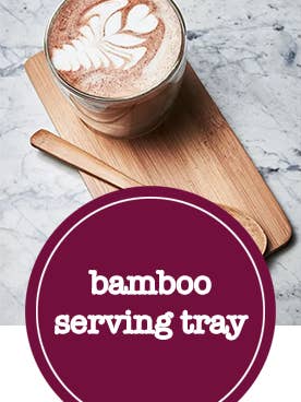 Kokoa Collection Serviertablett aus Bambus für den Großhandel von Kokoa Collection