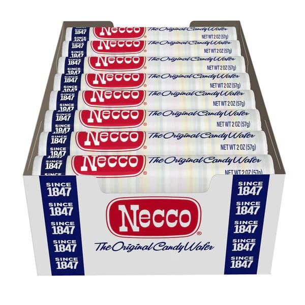 I Got Your Candy - Venta al por mayor Golosinas duras - Rollo Spangler Necco Wafers de sabores variados, 2 onzas, 24 unidades