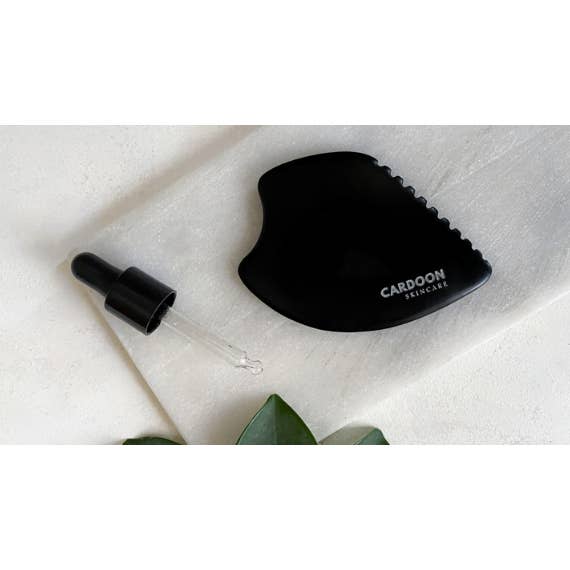 Arrow Black Bian Gua Sha for wholesale by Cardoon Skincare