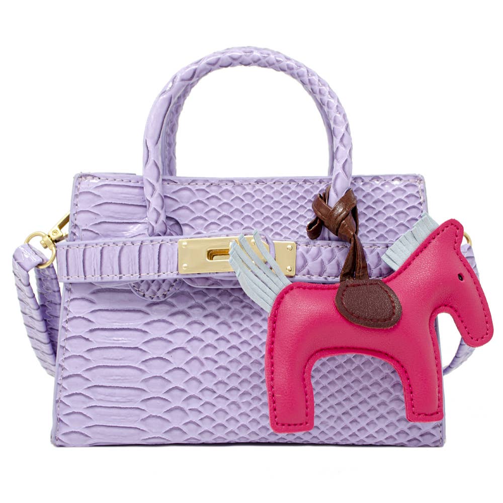 Tiny Treats and ZOMI GEMS - Wholesale Shoulder Bag - Kids - Crocodile Pony Handbag0
