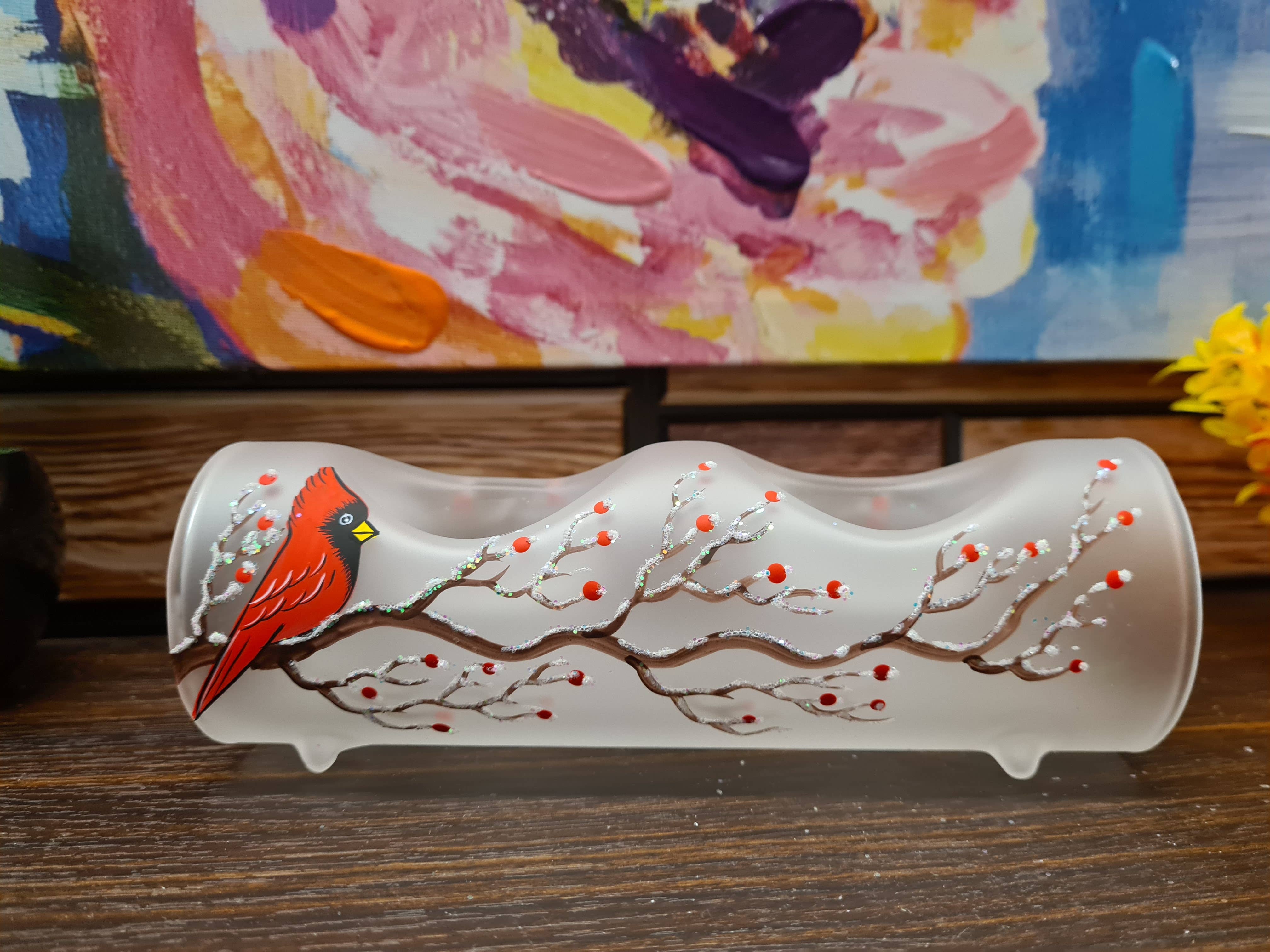 Glass by Iness - Wholesale Candle Holder - Dual Candle Holder - Centerpiece Style5