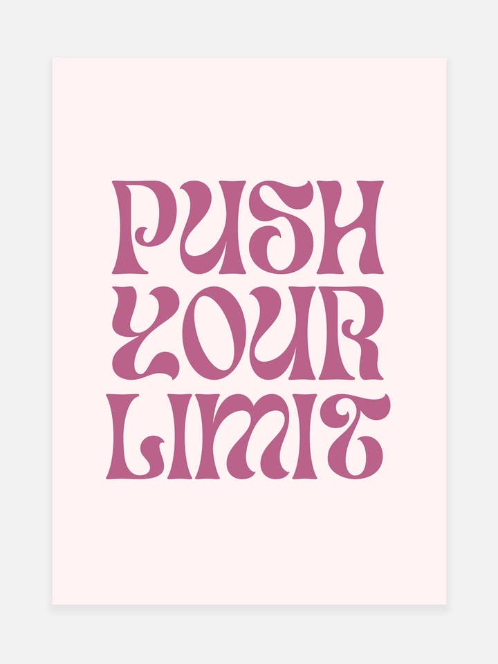 Push Your Limit Print for wholesale by Noonstead