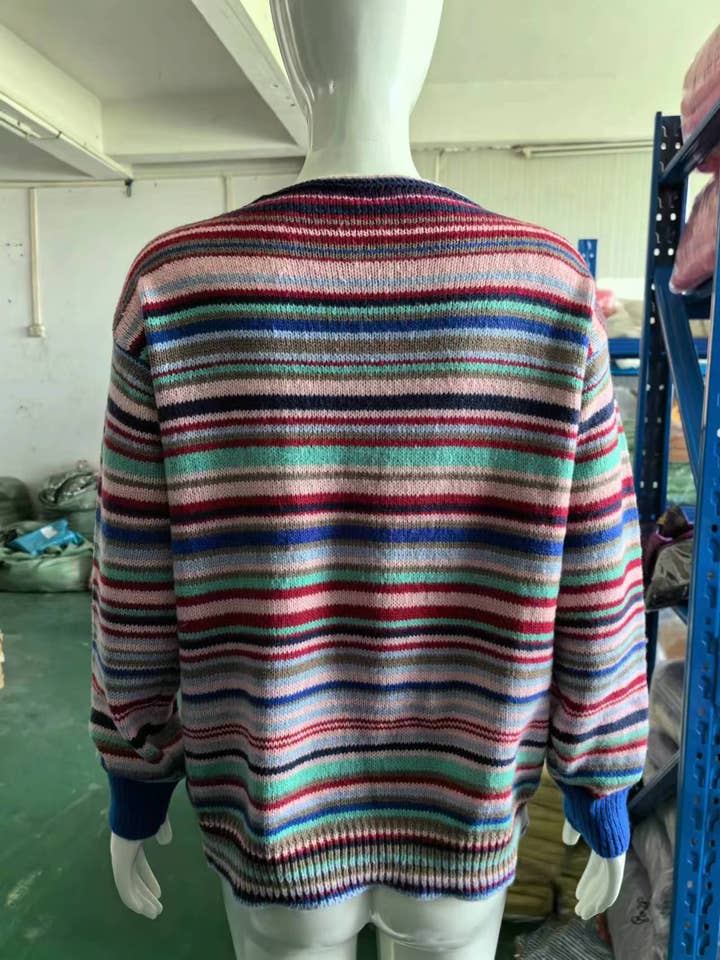 Rosa Clothing - Wholesale Knit Sweater - Women's - Cottagecore Vintage jacquard knit sweater jumper15