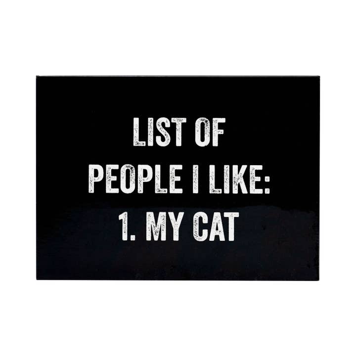 SNARK CITY – wholesale Magnet – List of People I like Magnet