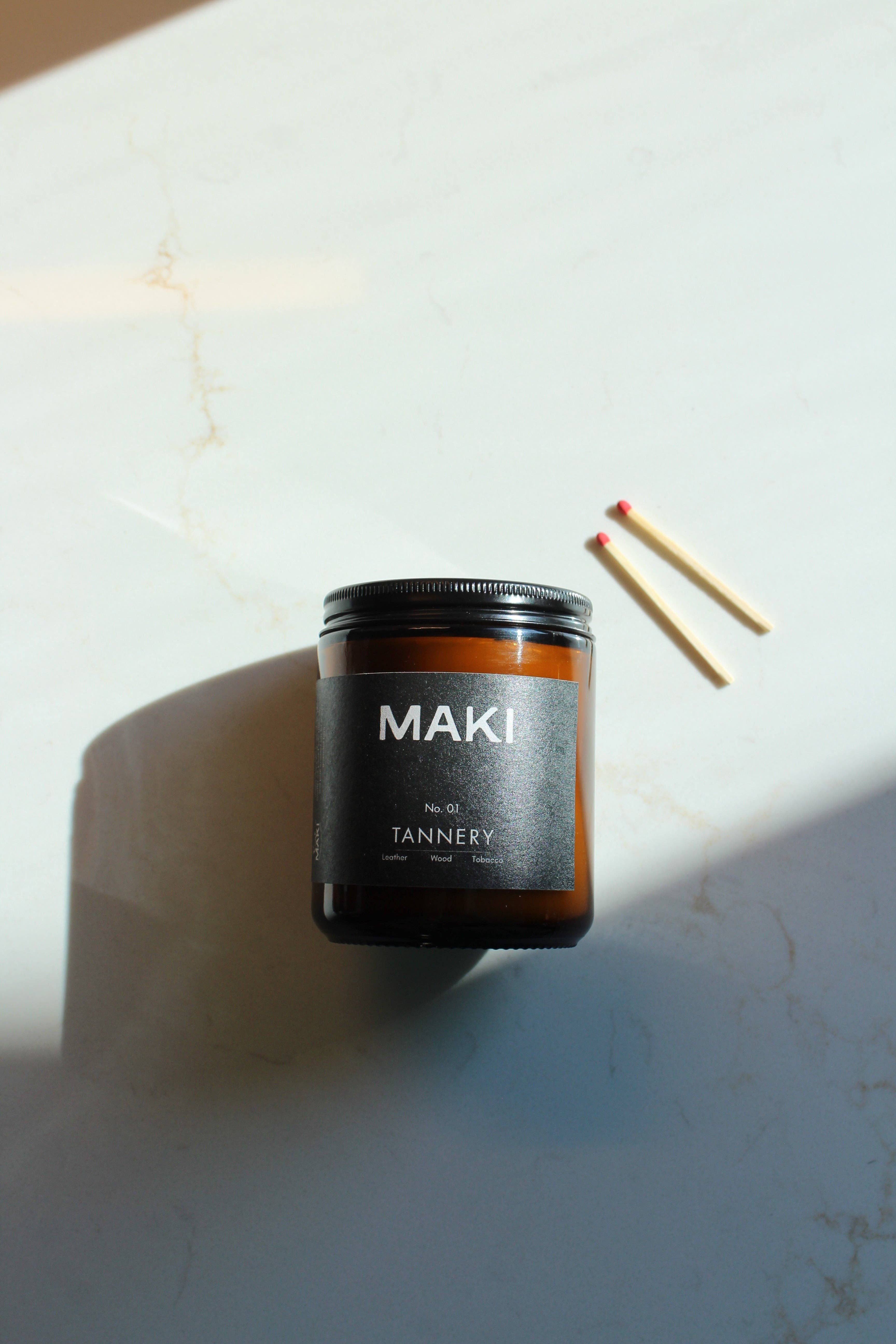 Ware by Maki - Wholesale Jar/Filled Candle - Soy Candle No. 01 - TANNERY1