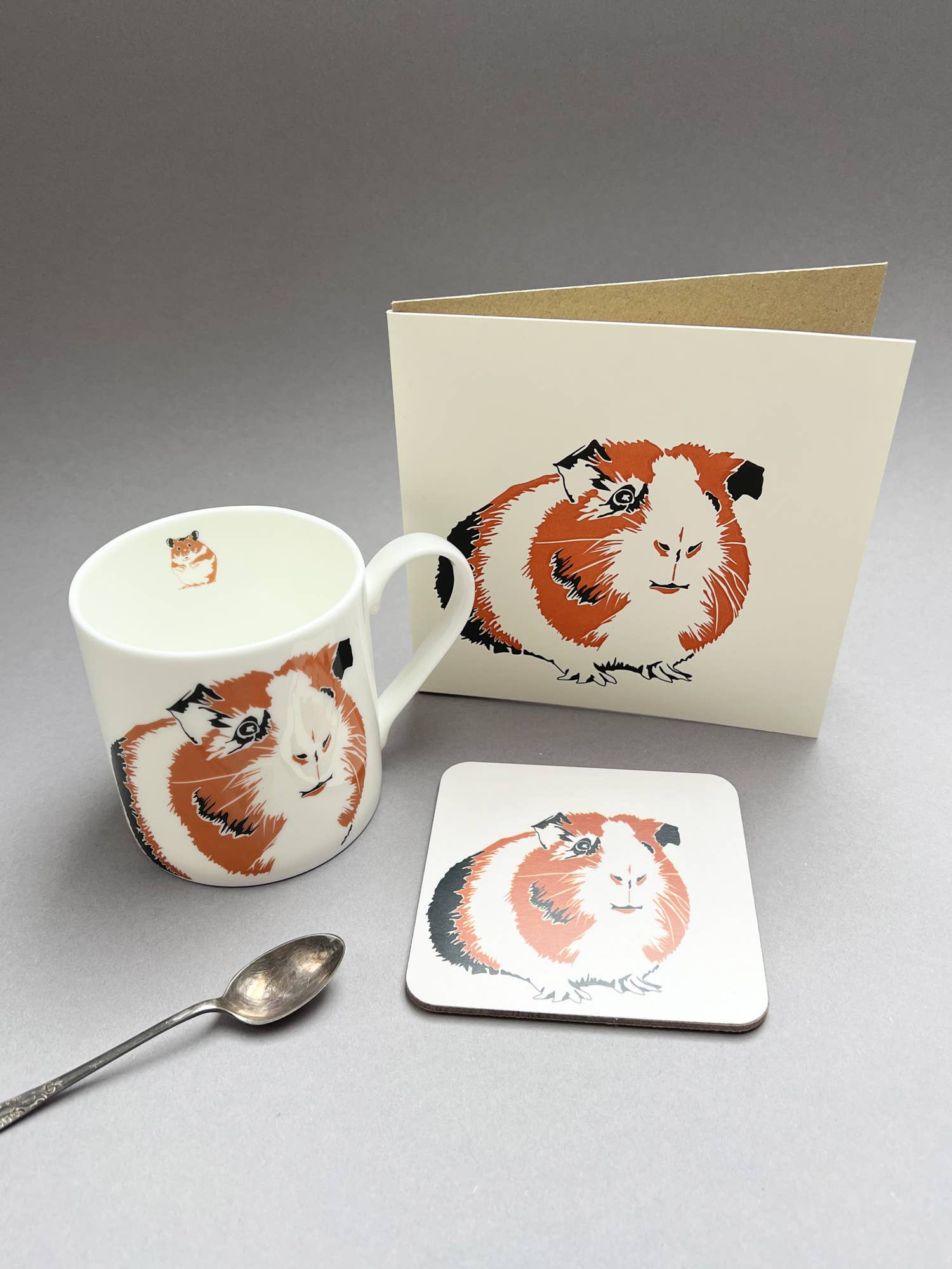 Penguin Ink – wholesale Everyday greeting card – Guinea Pig Letterpress Card4