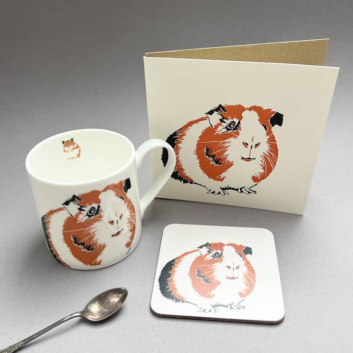 Penguin Ink - Wholesale Everyday Greeting Card - Guinea Pig Letterpress Card4