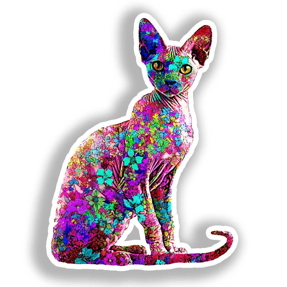 Yoonek Graphics - Wholesale Sticker - Devon Rex Cat Decal Sticker # A0196900
