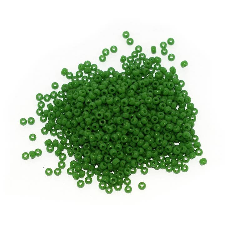 10g Miyuki rocaille 11/0 opaque green 11-411 pour la vente par Fais-le toi-même