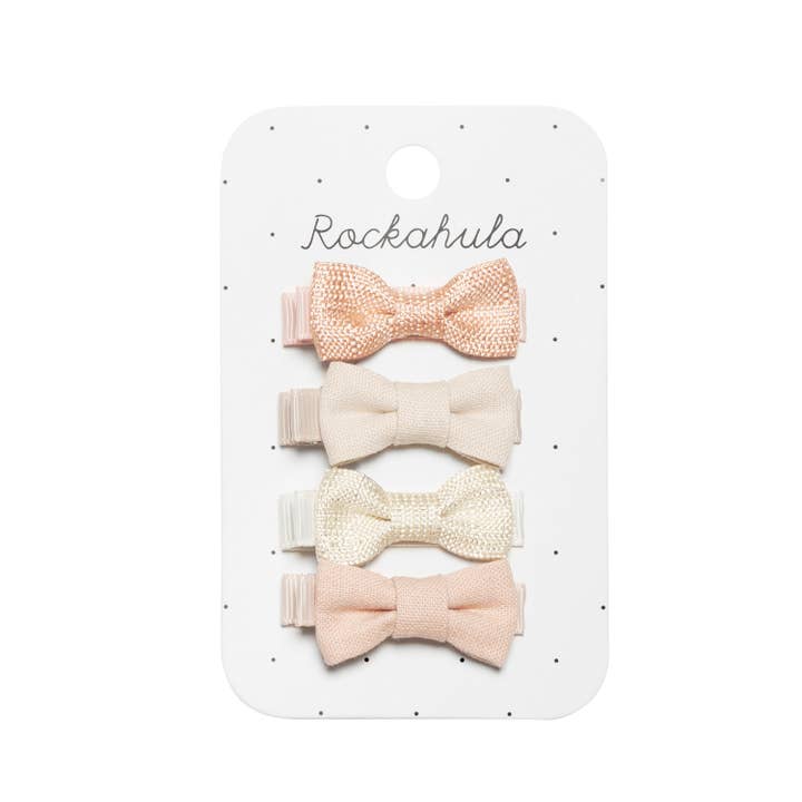 Rockahula Kids - Wholesale Hair Bow - Kids - Linen Mini Bow Clips
