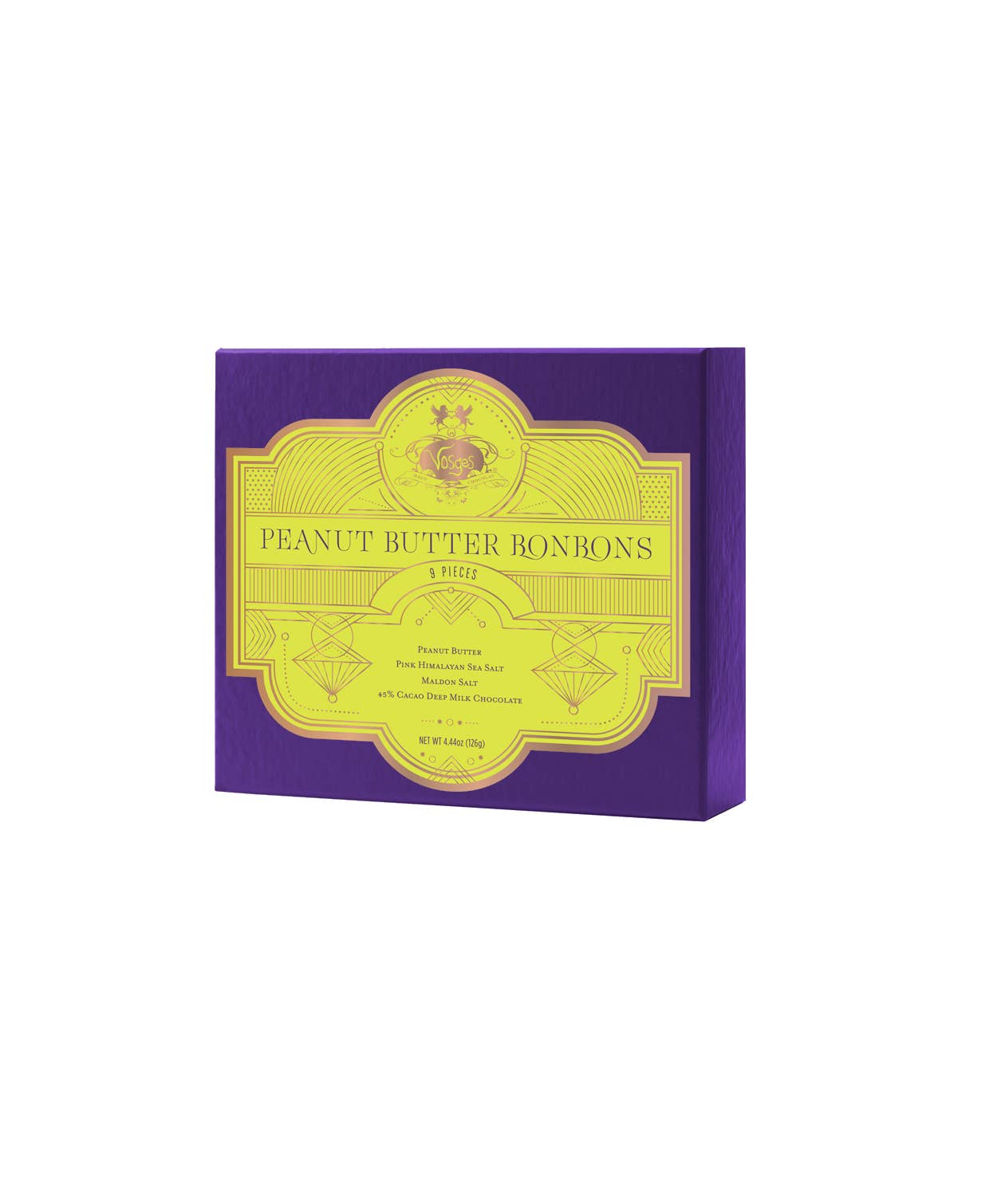 Vosges Haut-Chocolat - Wholesale Chocolate Box - Milk Chocolate Peanut Butter BonBons w/ Himalayan Sea Salt