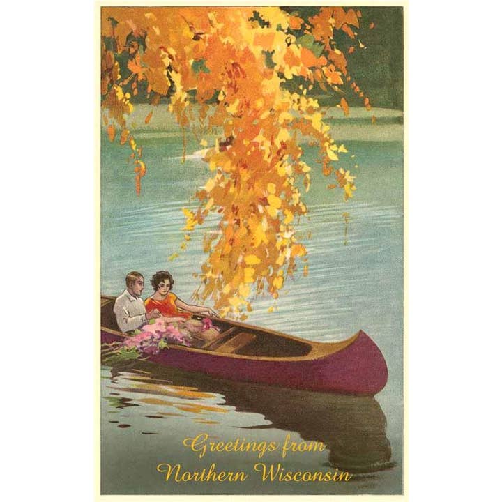 Magnet WI-443 Greetings from Northern Wisconsin for wholesale by Found Image Press