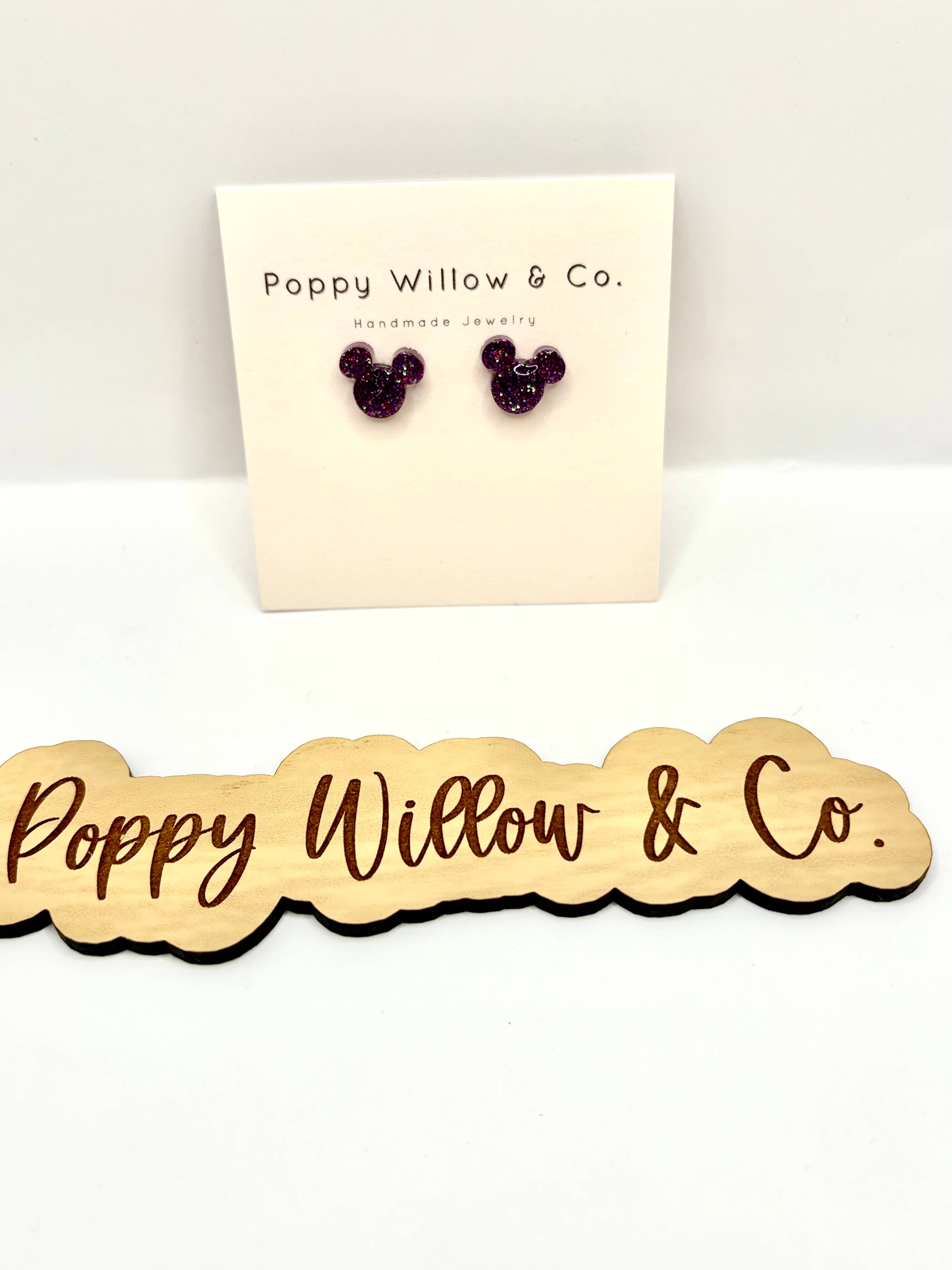 Poppy Willow & Co. - Wholesale Stud/Post Earrings - Mickey Mouse Stud Earrings0