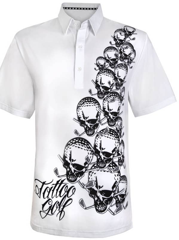 OB Performance Cool-Stretch Golftröja (Vit) för wholesale av Tattoo Golf Clothing