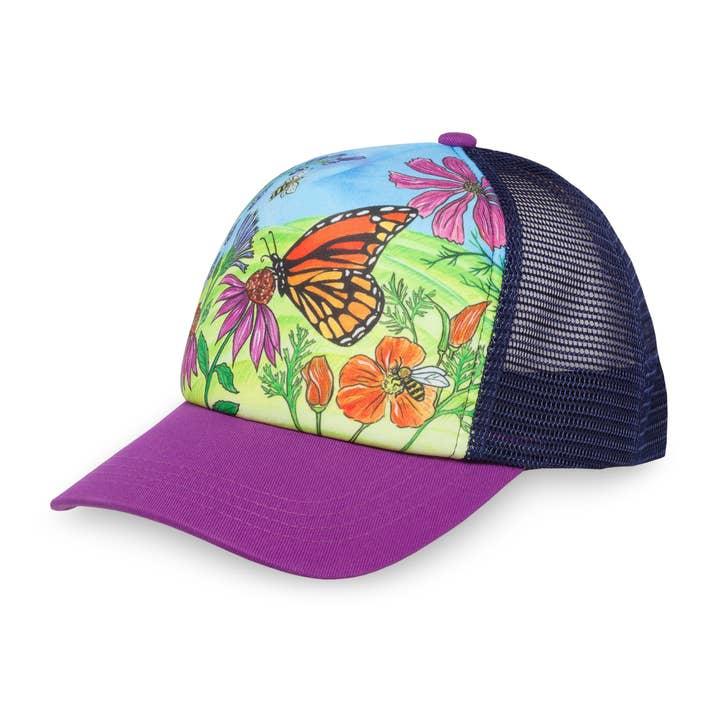 Kids' Butterfly and Bees Trucker for wholesale by Sunday Afternoons