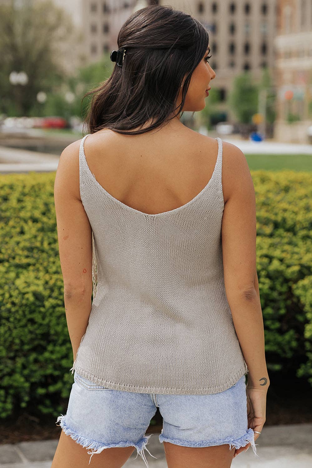 Parchment Mckinley Cowgirl Fringed Knit Vest for wholesale on Faire1