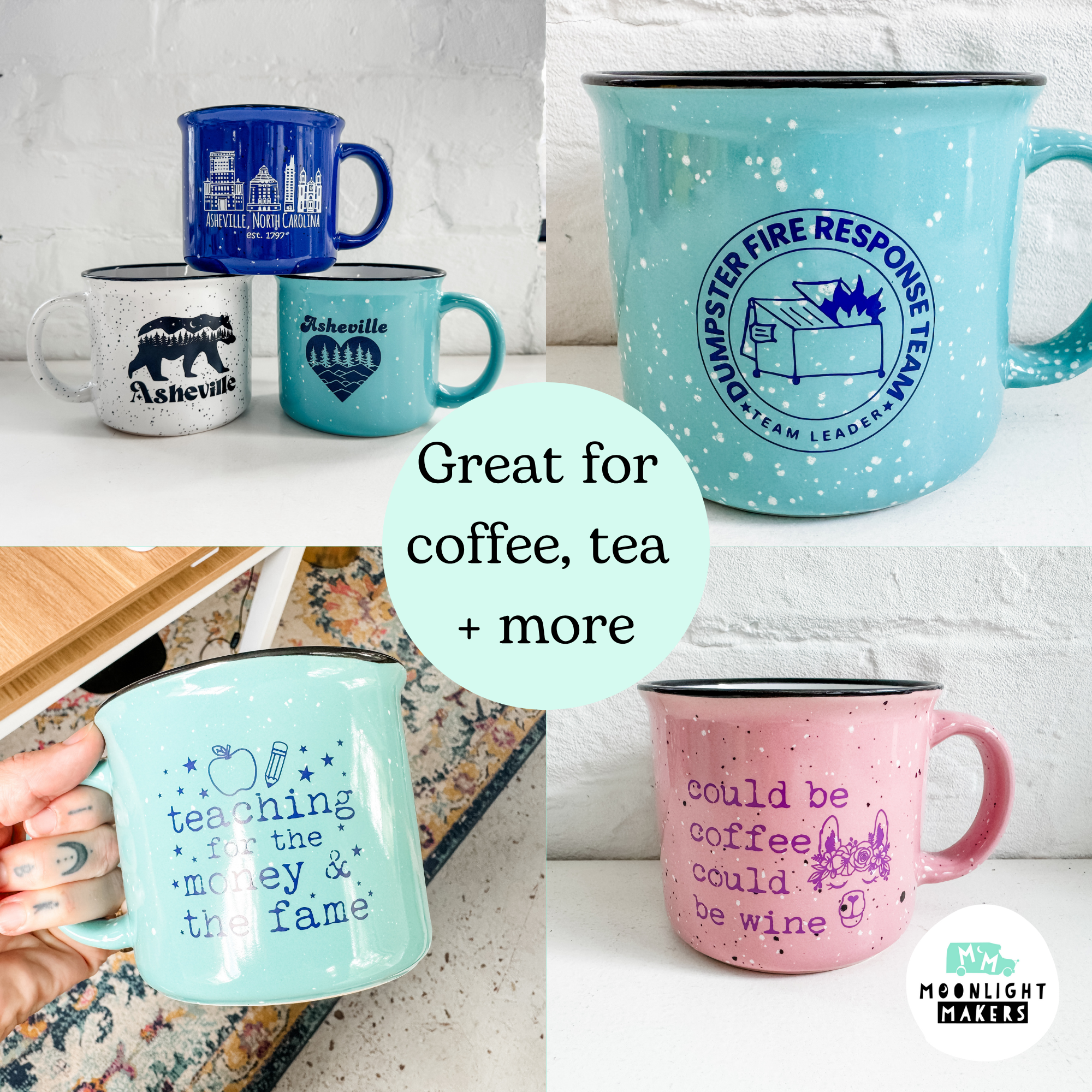 Moonlight Makers - Wholesale Coffee Mug - Rise & Shine Mother Cluckers Campfire Mug - 16oz 7