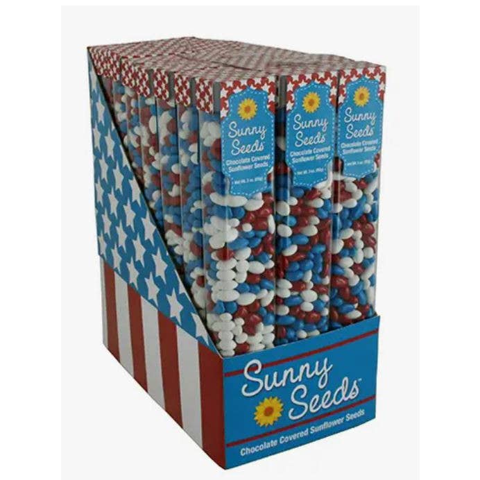Sunflower Food Company - Wholesale Chocolate Covered Sweets - Patriotic colored Sunny Seed®