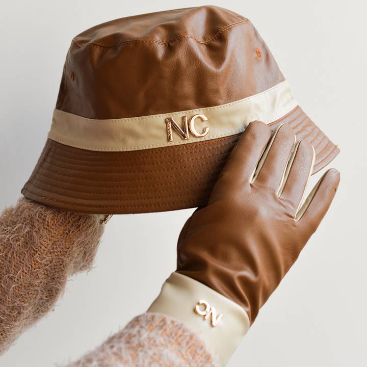 NOCO - Wholesale Gloves - Women's - Bicolor vegan leather gloves - Pack of 6 units3