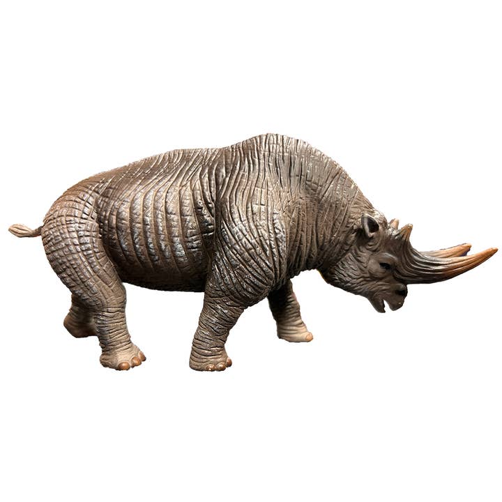 Arsinoitherium Twin Horned Prehistoric Mammal Figurine Toy for wholesale by Texas Toy Distribution