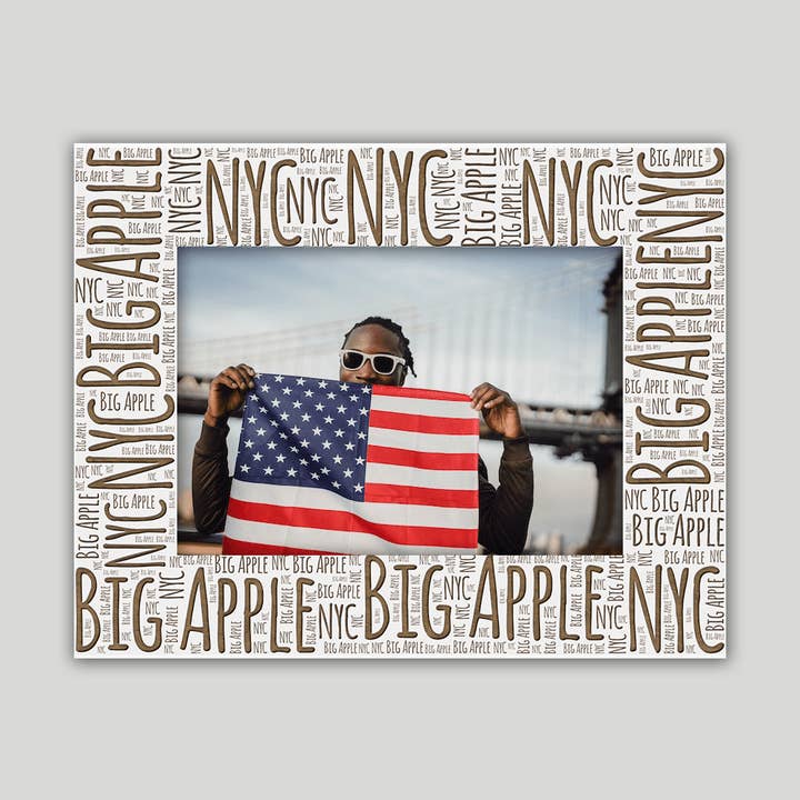 New York City Frame Wordcloud for wholesale by Journey Frames