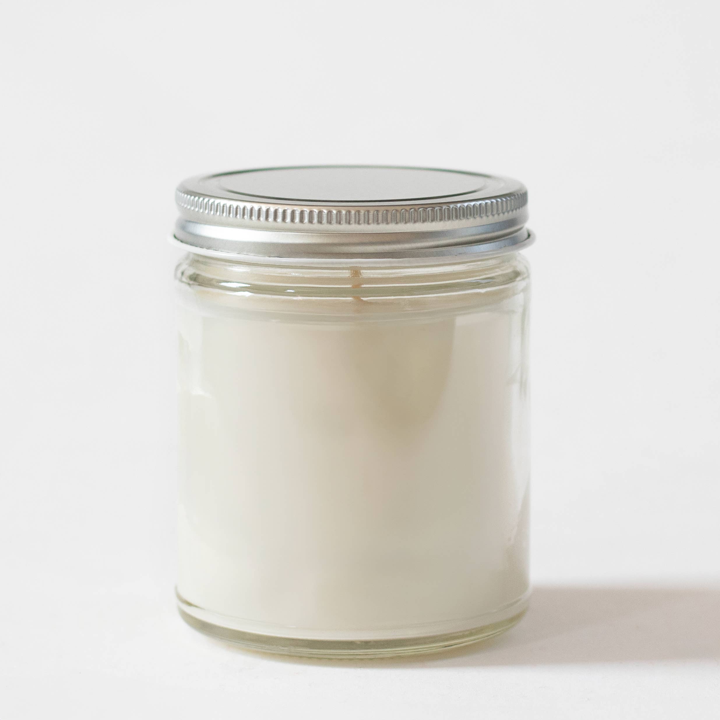 GP Candle Co. - Wholesale Jar/Filled Candle - No Label 7 oz. Candle with Silver Lid - Case of 24