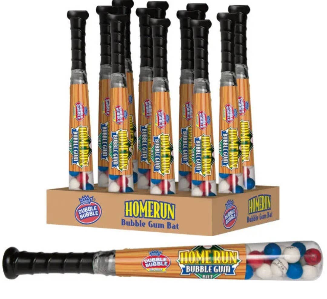 Majestic Wholesale - Wholesale Chewing gum - Dubble Bubble Homerun Baseball Bat with Gumballs 6.6oz